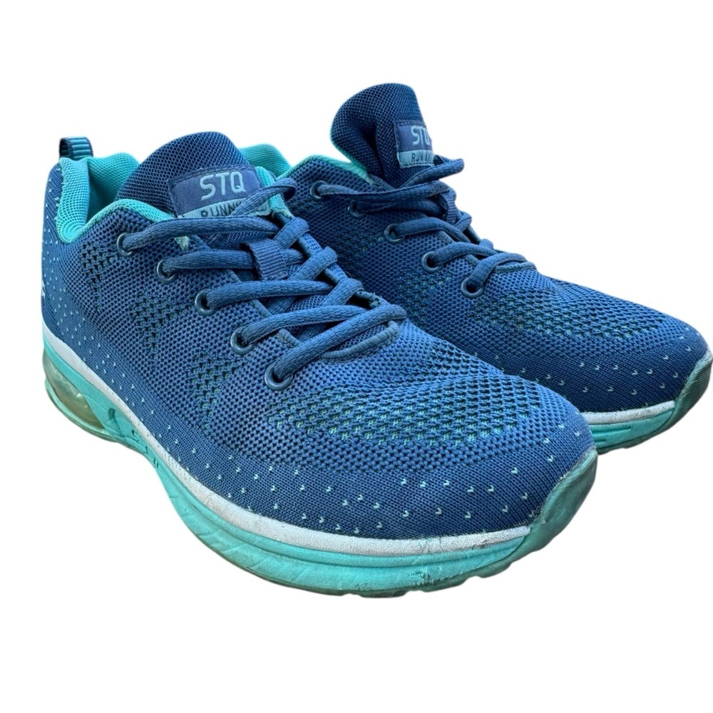 STQ Air - Running walking work out shoes sneakers teal blues size 7.5